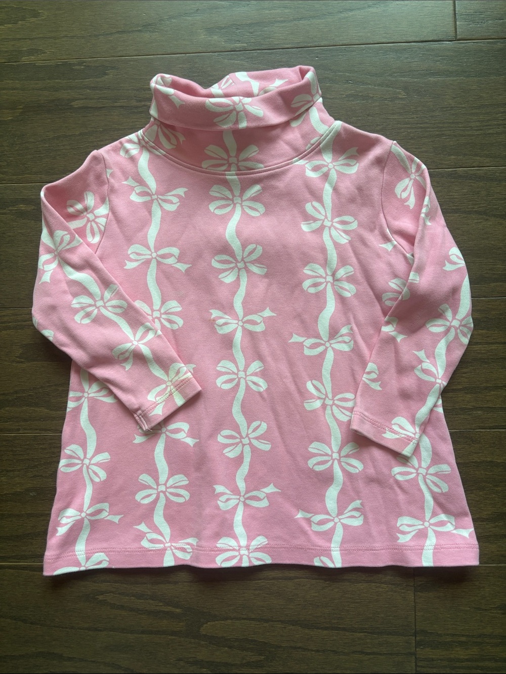 Beaufort Bonnet Pink Turtleneck Top Bow Print